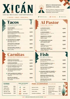 Modern Fusion menu template preview