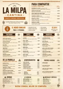 Family Style Feast menu template preview