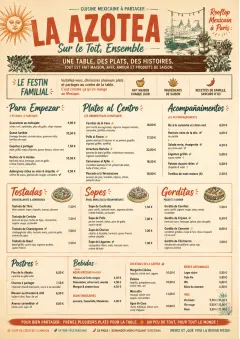 Family Style Feast menu template preview