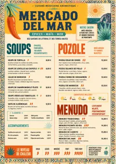 Spice Market Bold menu template preview