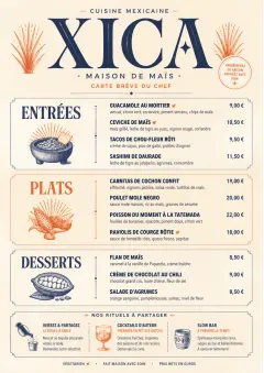 Chef Carte Brève menu template preview