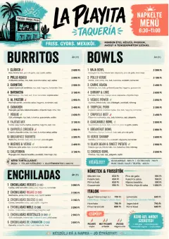 Street Stall Energy menu template preview