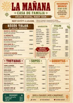 Family Style Feast menu template preview