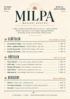 Chef Carte Brève menu template preview