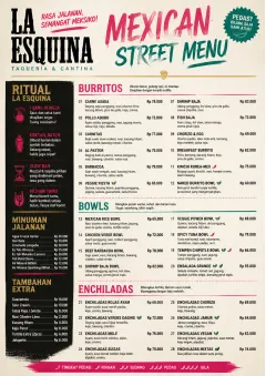 Street Stall Energy menu template preview