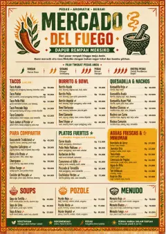 Spice Market Bold menu template preview