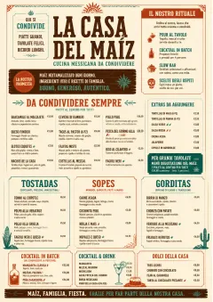 Family Style Feast menu template preview