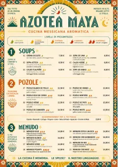 Spice Market Bold menu template preview