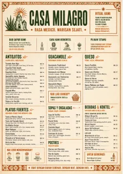 Heritage Tradition menu template preview