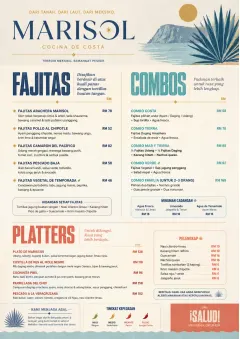 Fine Regional menu template preview