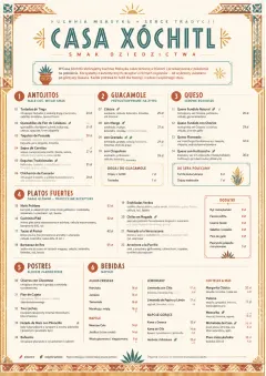 Heritage Tradition menu template preview