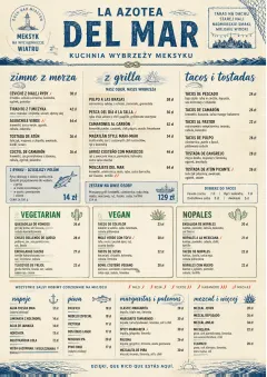Coastal Regional menu template preview