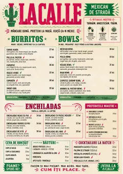 Street Stall Energy menu template preview