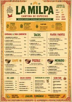 Spice Market Bold menu template preview