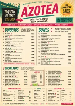 Street Stall Energy menu template preview