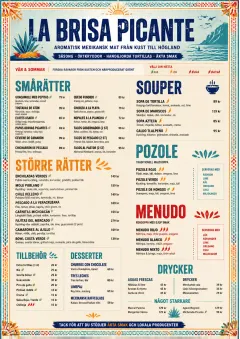 Spice Market Bold menu template preview