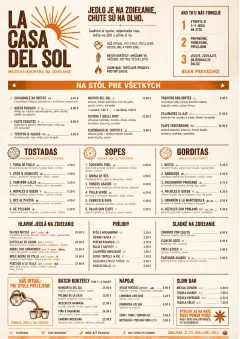 Family Style Feast menu template preview