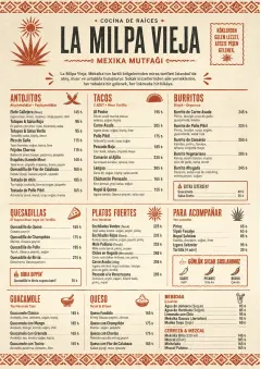 Heritage Tradition menu template preview