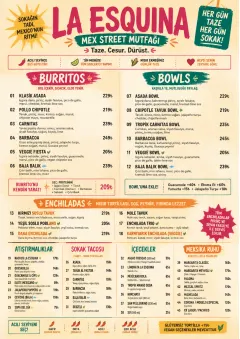 Street Stall Energy menu template preview