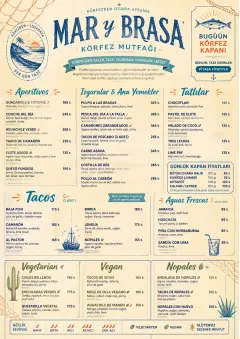 Coastal Regional menu template preview