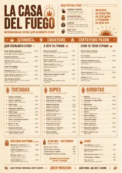Family Style Feast menu template preview