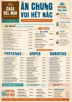 Family Style Feast menu template preview