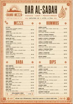 Heritage Tradition menu template preview