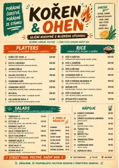 Street Stall Energy menu template preview