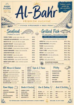 Coastal Regional menu template preview