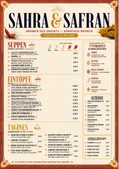 Spice Market Bold menu template preview