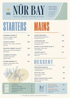 Chef Carte Brève menu template preview