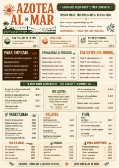 Family Style Feast menu template preview