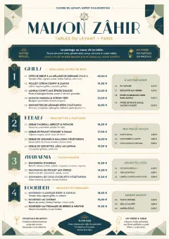 Modern Fusion menu template preview