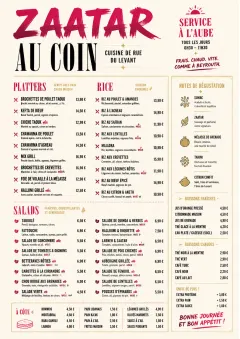 Street Stall Energy menu template preview