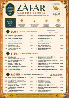 Spice Market Bold menu template preview
