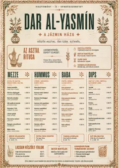 Heritage Tradition menu template preview