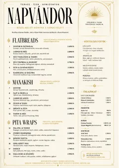 Fine Regional menu template preview