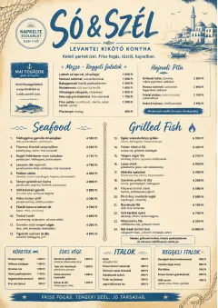 Coastal Regional menu template preview