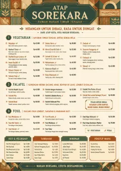 Family Style Feast menu template preview