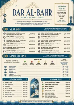 Coastal Regional menu template preview