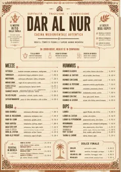 Heritage Tradition menu template preview
