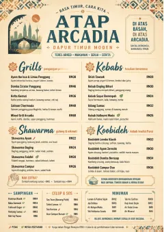 Modern Fusion menu template preview