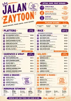 Street Stall Energy menu template preview