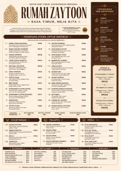 Family Style Feast menu template preview