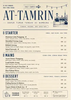 Chef Carte Brève menu template preview