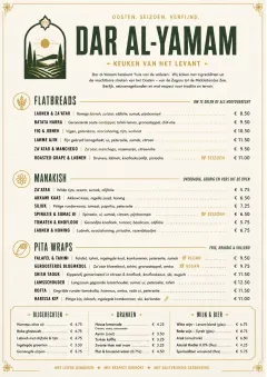 Fine Regional menu template preview