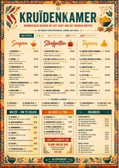 Spice Market Bold menu template preview