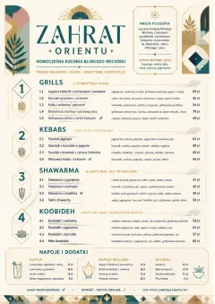 Modern Fusion menu template preview
