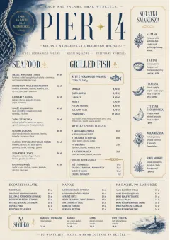 Coastal Regional menu template preview