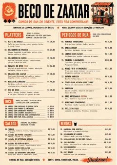 Street Stall Energy menu template preview